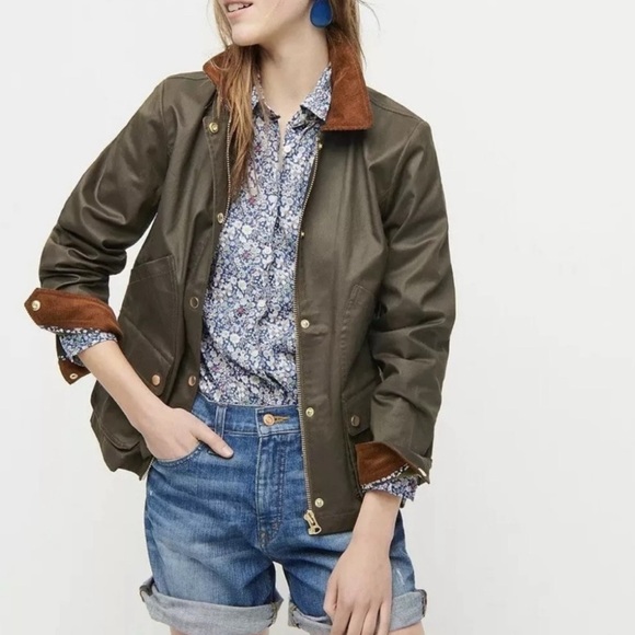 J. Crew Heritage Barn Jacket with Liberty London Floral Lining - Picture 2 of 3